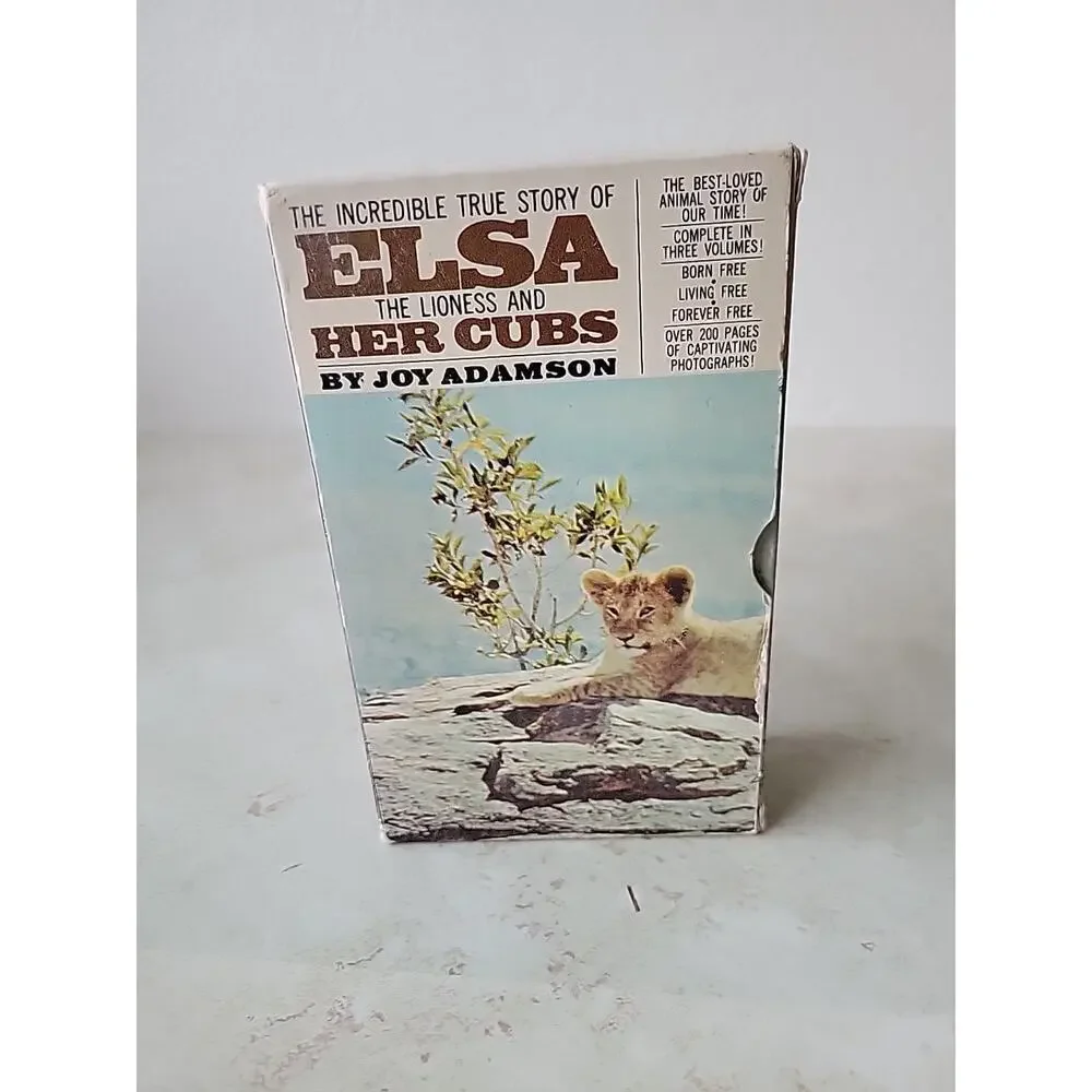 The Incredible True Story of Elsa The Lioness & Her Cubs 3 Books Boxed Set